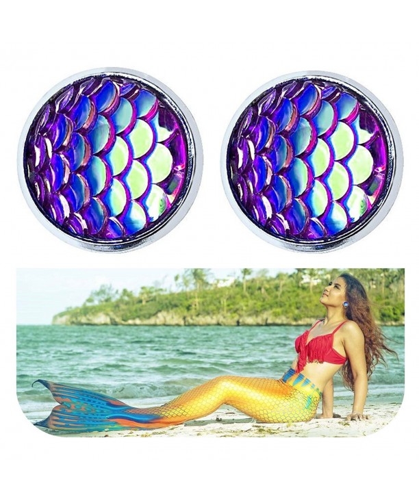 Sparkling Princess Mermaid Scales Earrings