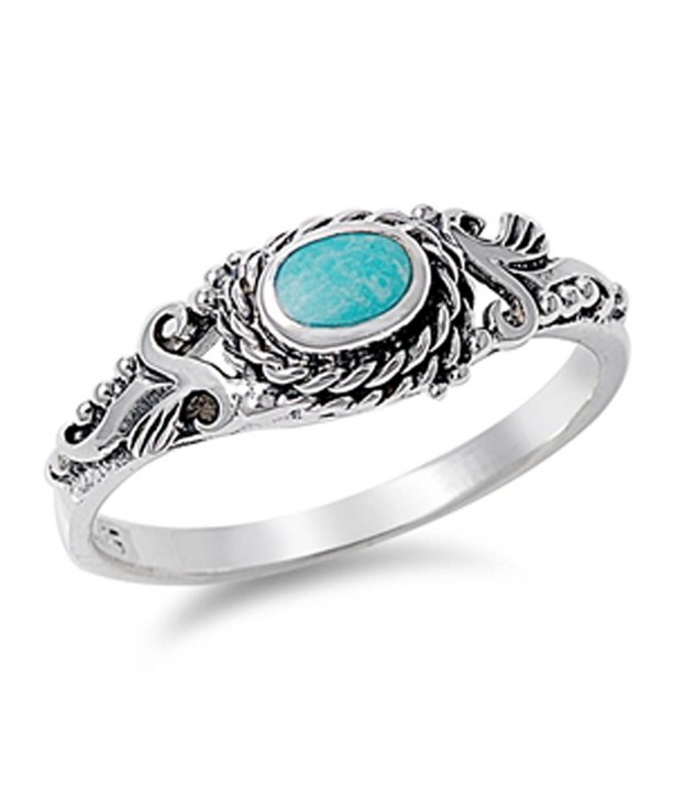 Simulated Turquoise Wholesale Sterling Silver