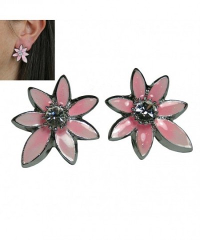 Flower Pierced Earrings Elegant Decorative