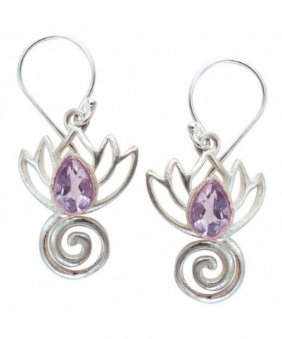 Earrings Healing Sterling Silver Amethyst