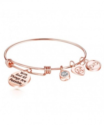 Inspirational Bracelet Engraved Possible Religious