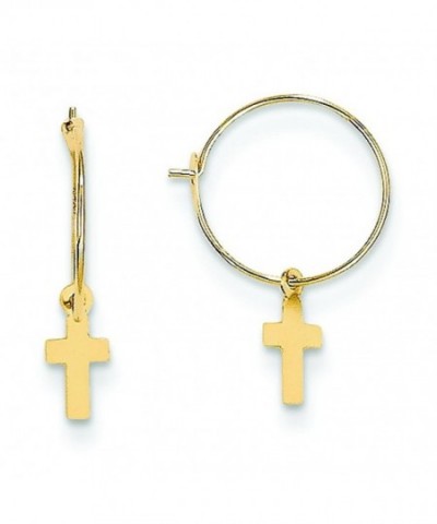 Yellow Endless Cross Earrings Jewelry