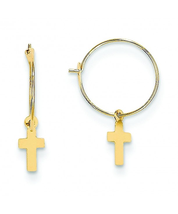 Yellow Endless Cross Earrings Jewelry