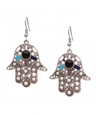 Bleek2sheek Bohemian Antiqued Silvertone Earrings