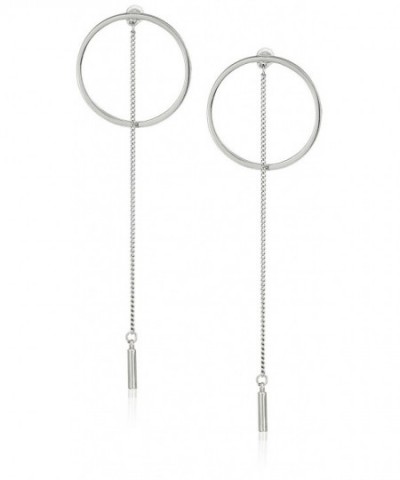 Steve Madden Rhodium Short Earrings