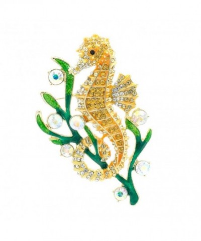 SEPBRIDALS Rhinestone Crystal Seahorse Jewelry