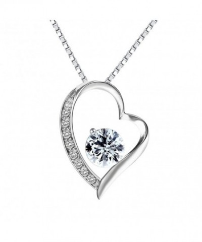 Pealrich Sterling Forever Diamond Necklace