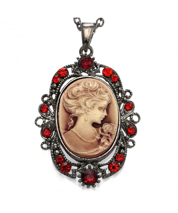 Cameo Pendant Necklace Fashion Jewelry