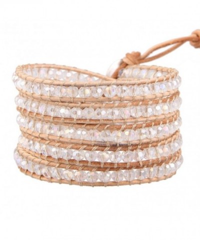 KELITCH Crystal Bracelet Handmade Stackable
