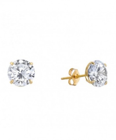 Solitaire Zirconia Earrings butterfly Pushbacks