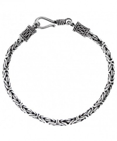 Byzantine Handmade Oxidized Sterling Bracelet