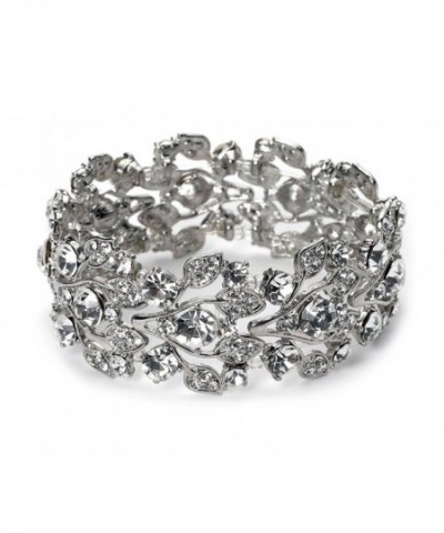 ACCESSORIESFOREVER Jewelry Crystal Rhinestone Bracelet