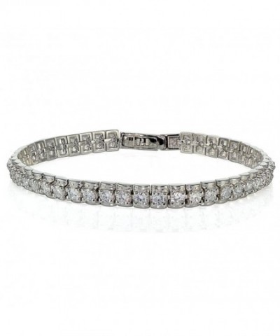 Sterling Silver Zirconia Tennis Bracelet