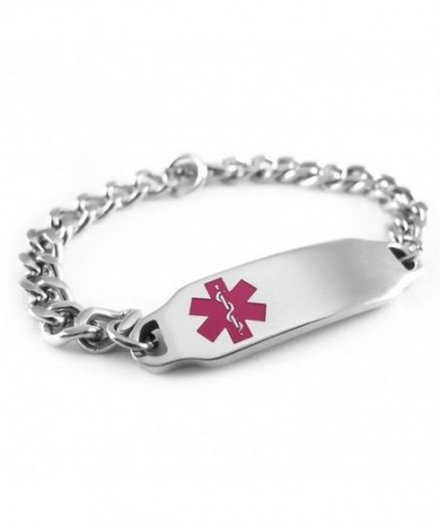 MyIDDr Pre Engraved Customizable Thinners Bracelet