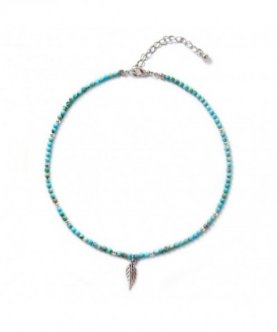 Turquoise Necklace Crystal Gemstone Pendant