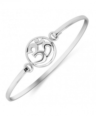 Sterling Silver Sanskrit Openable Bracelet