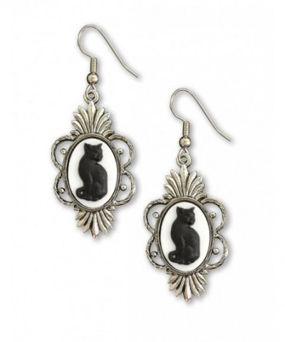 Gothic Silver Finish Pewter Earrings