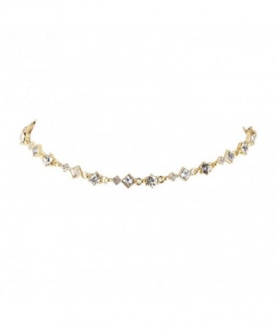 Lux Accessories Goldtone Rhinestone Statement