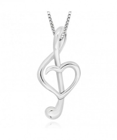 Sterling Silver Heart Pendant Necklace