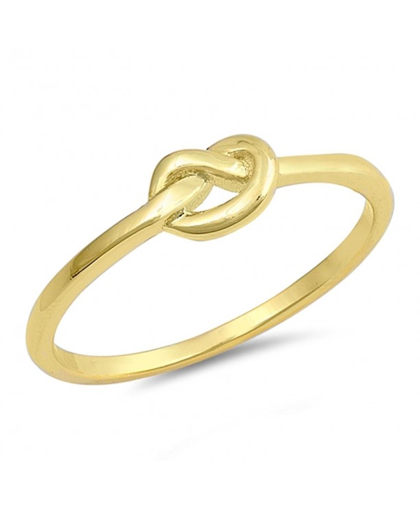 Gold Tone Infinity Promise Sterling Silver