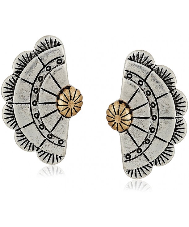 SAK Concho Fan Stud Earrings