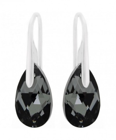 Sterling Swarovski Crystals Pierced Earrings