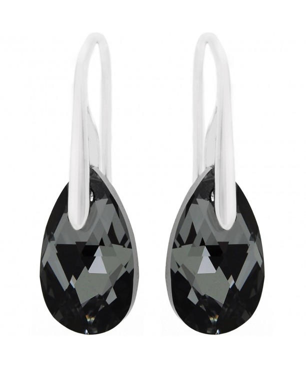 Sterling Swarovski Crystals Pierced Earrings