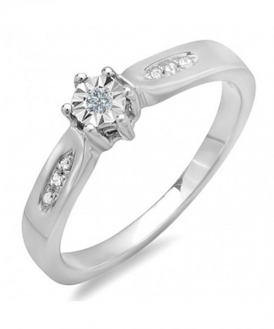 Sterling Silver Diamond Engagement Promise