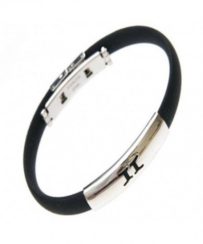 Stainless Zodiac Gemini Bracelet Silicon