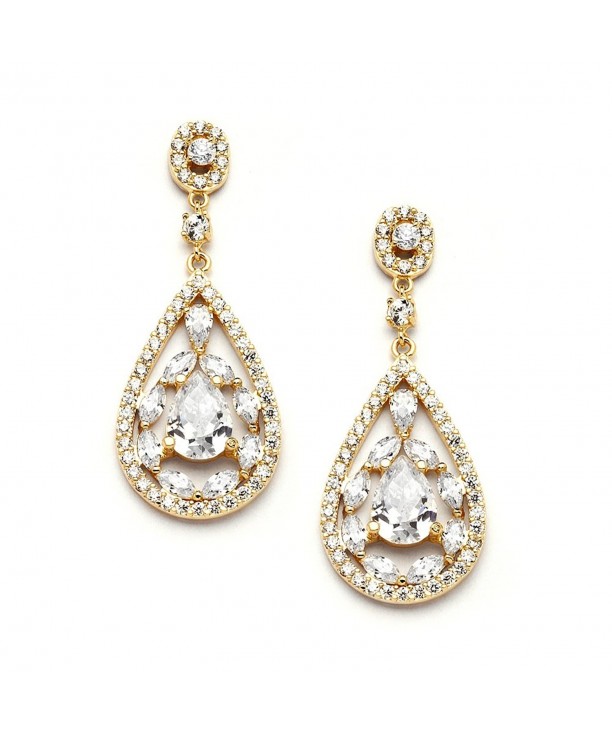 Mariell Dangle Earrings Brides Wedding