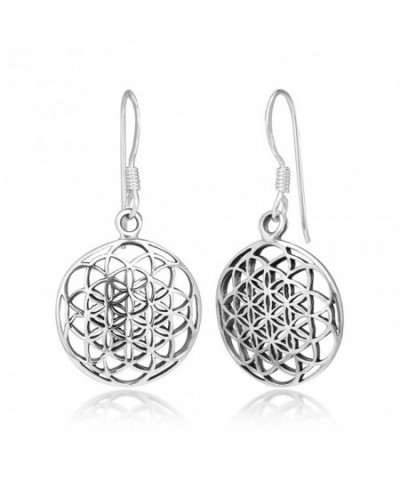 Sterling Silver Filigree Mandala Earrings