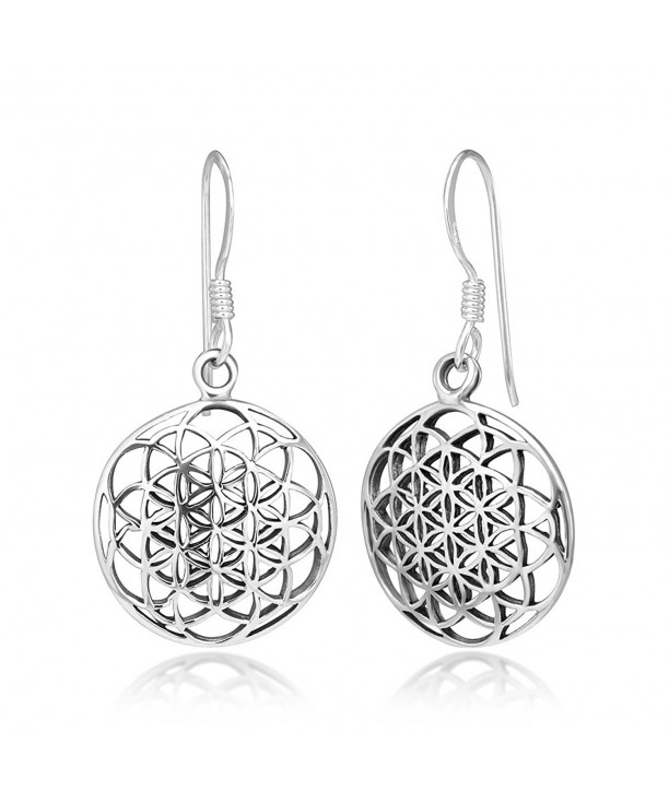 Sterling Silver Filigree Mandala Earrings