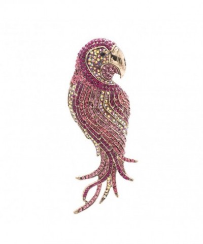 Vintage Rhinestone Crystal Parrot Jewelry