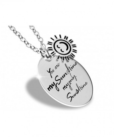 Sunshine Inspirational Necklace Stainless Pendant