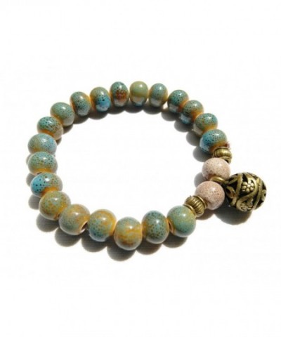 Porcelain Beads Buddhist Prayer Bracelet