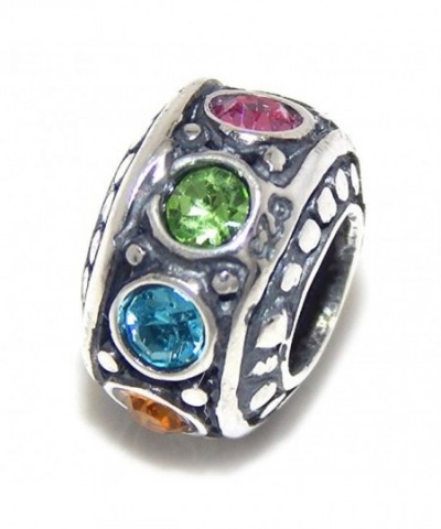 Sterling Silver Multicolor Crystal Ronelle