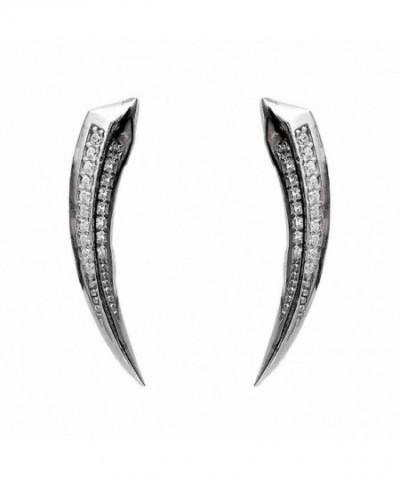 Crawler Climber Earrings Archer Silver