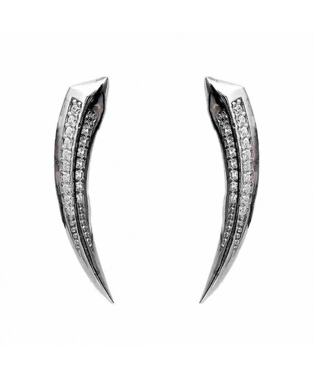 Crawler Climber Earrings Archer Silver