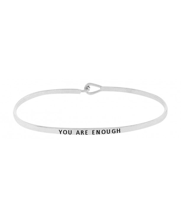 Positive Inspirational Message Engraved Bracelet