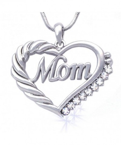 cocojewelry Mothers Engraved Pendant Necklace