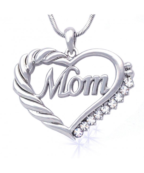 cocojewelry Mothers Engraved Pendant Necklace
