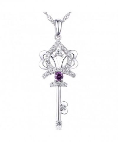 EL UNO Sterling Amethyst Necklace