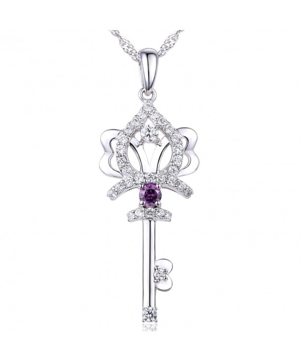 EL UNO Sterling Amethyst Necklace