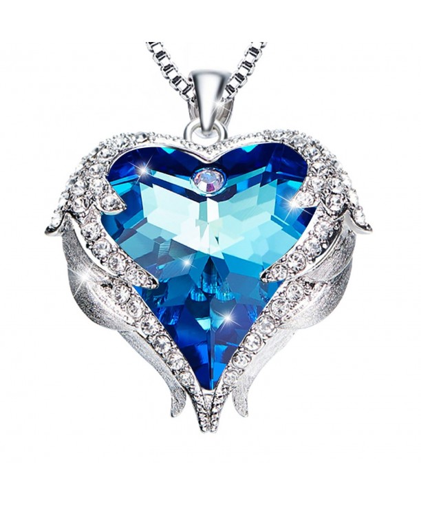 Guardian Angel Wings Heart Necklace