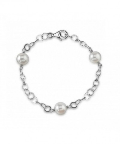 Freshwater Cultured Pearl Circle Bracelet