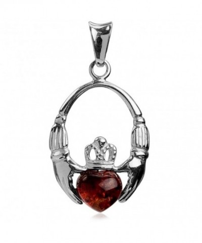 Sterling Silver Claddagh Celtic Pendant