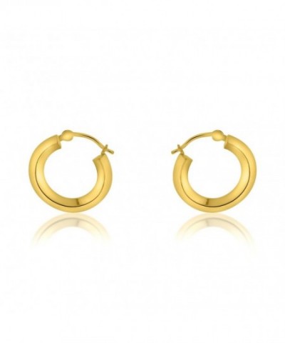 Yellow Gold Fancy Hoop Earrings