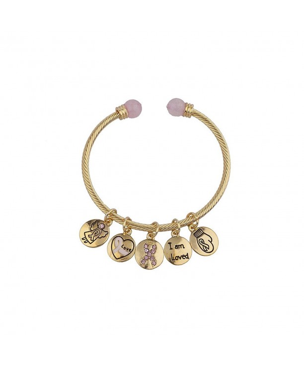 Lux Accessories Breast Awareness Bracelet