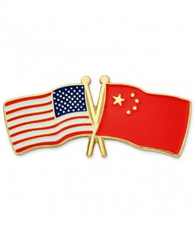 PinMarts China Crossed Friendship Enamel
