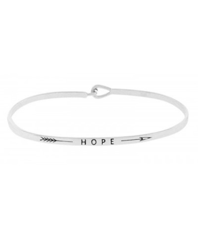 Inspirational Silver Positive Message Bracelet